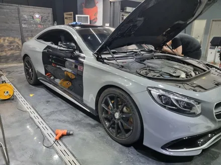 벤츠 S63 amg 쿠페 랩핑 및 라이트ppf / 인천 청라동