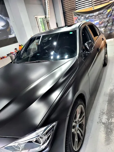 BMW 3시리즈 사틴블랙 랩핑 / 인천 청라동