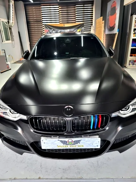 BMW 3시리즈 사틴블랙 랩핑 / 인천 청라동