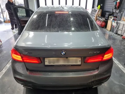 인천 청라 송도 BMW 5시리즈 사틴 다크 그레이 전체랩핑 / 인천 청라동