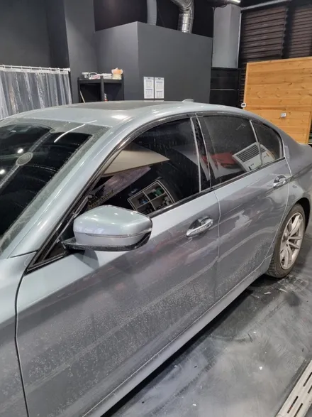 인천 청라 송도 BMW 5시리즈 사틴 다크 그레이 전체랩핑 / 인천 청라동