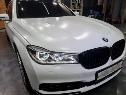 인천 청라 송도 BMW 7시리즈 사틴 화이트 전체랩핑 / 인천 청라동