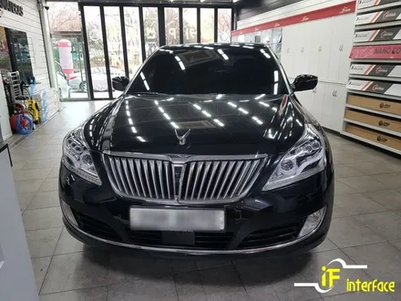 부산 김해 에쿠스 안드로이드 내비게이션 M2C 카블릿 파인뷰 LX2000 블랙박스 레인보우 썬팅 시공!! / 김해,양산,부산