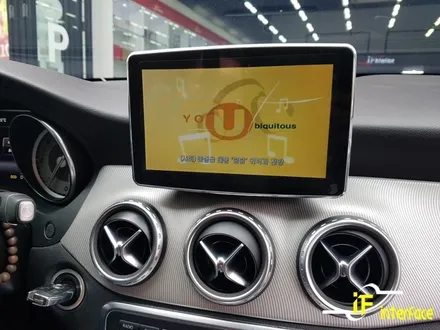 벤츠 GLA200 NTG-4500AB 모니터 블랙아웃 8인치 모니터 교체 아틀란 미러링 내비게이션 셋탑 시공 / 김해,양산,부산