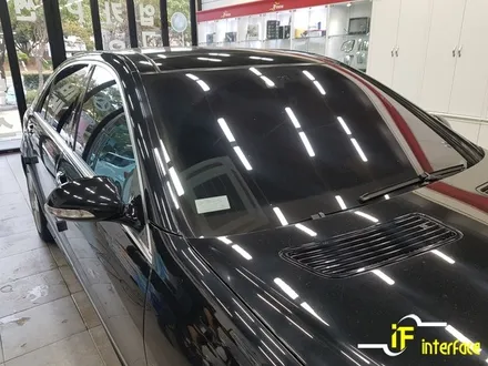 벤츠 S63 AMG 레인보우 열차단 썬팅 재시공 파인뷰 GX2000 블랙박스 보조배터리 블루투스 리시버 장착!! / 김해,양산,부산