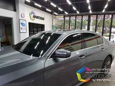 BMW (G30 520D) 아마테라스 썬팅 HH 생활보호 PPF 순정형 하이패스 장착  김해신차검수 신차패키지 아마테라스 김해 센터 인터페이스 / 김해,양산,부산
