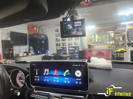 부산 김해 벤츠 w212 E클래스 12.3인치 안드로이드 올인원 블랙박스 장착 / 김해,양산,부산