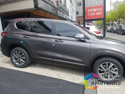 싼타페TM 김해신차검수 신차썬팅 선택한 필름은 아마테라스 EN 파인뷰 블랙박스 LX2000 조합 추천해~~ / 김해,양산,부산