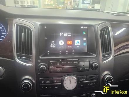 김해 장유 에쿠스 내비게이션 안드로이드 앱 사용 가능한 M2C200A 장착 / 김해,양산,부산