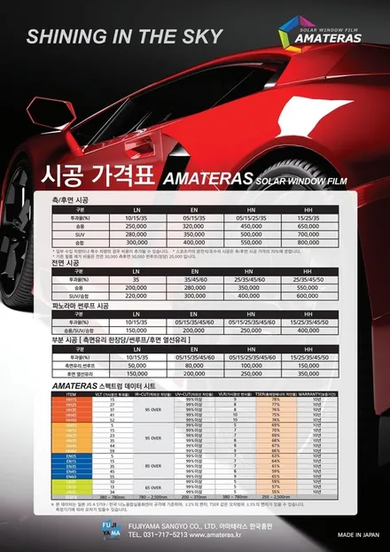 그랜저HG 전면썬팅 아마테라스 EN필름 블랙박스는 뷰게라 선택은 굿굿~~아마테라스 경남김해센터 김해썬팅 인터페이스 / 김해,양산,부산