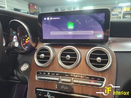 벤츠 w205 후기형 c클래스 카링킷프로 와글미디어 캐스트 에어터치 작업 / 김해,양산,부산