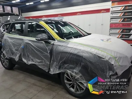 싼타페TM 김해신차검수 신차썬팅 선택한 필름은 아마테라스 EN 파인뷰 블랙박스 LX2000 조합 추천해~~ / 김해,양산,부산