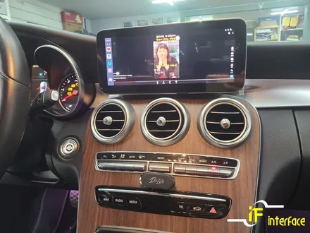 벤츠 w205 후기형 c클래스 카링킷프로 와글미디어 캐스트 에어터치 작업 / 김해,양산,부산
