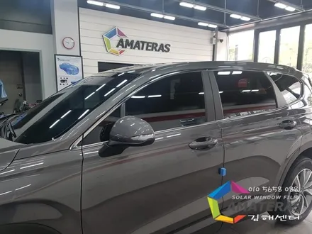 싼타페TM 김해신차검수 신차썬팅 선택한 필름은 아마테라스 EN 파인뷰 블랙박스 LX2000 조합 추천해~~ / 김해,양산,부산