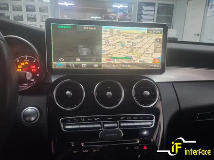 부산 김해 벤츠 W205 C클래스 12.3인치 와이드모니터 안드로이드 내비게이션 장착 / 김해,양산,부산