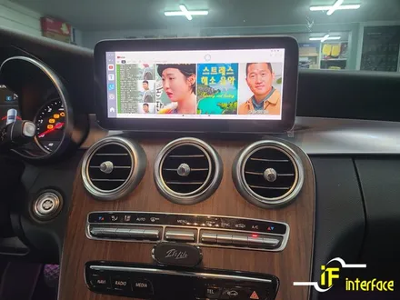 벤츠 w205 후기형 c클래스 카링킷프로 와글미디어 캐스트 에어터치 작업 / 김해,양산,부산