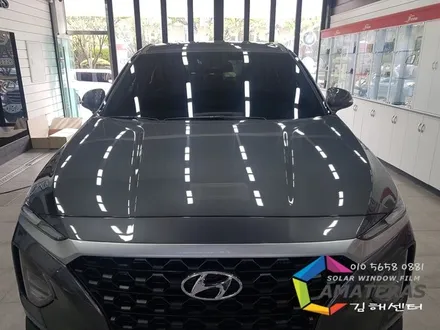 싼타페TM 김해신차검수 신차썬팅 선택한 필름은 아마테라스 EN 파인뷰 블랙박스 LX2000 조합 추천해~~ / 김해,양산,부산