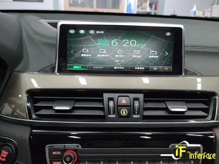 bmw x1 김해 수입차 내비게이션 M2C200A 안드로이드 셋탑 매립 / 김해,양산,부산