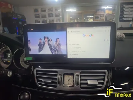 부산 김해 벤츠 w212 E클래스 12.3인치 안드로이드 올인원 블랙박스 장착 / 김해,양산,부산