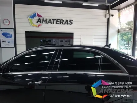 벤츠 E220 썬팅 재시공 아마테라스 EN으로 새로 했어요~ 열차단 확실한 아마테라스 김해센터 / 김해,양산,부산