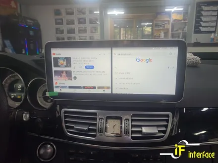 부산 김해 벤츠 w212 E클래스 12.3인치 안드로이드 올인원 블랙박스 장착 / 김해,양산,부산