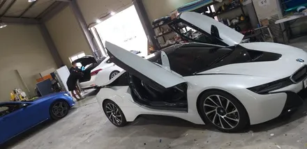 인천랩핑 BMW i8 블랙크롬 전체랩핑 시공 포스팅 / 랩핑의 끝판왕 블랙크롬 / 시선집중 / i8랩핑 / 청라랩핑 / 인천 남동구 논현동