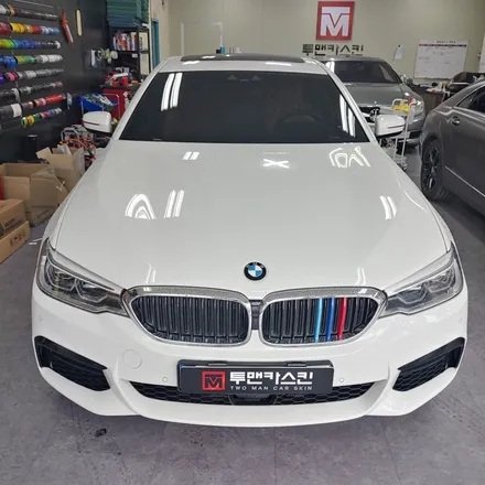 [투맨카스킨]BMW 5시리즈 G30 부분랩핑 / 루프스킨 / 사이드미러 랩핑 / 유광블랙랩핑 / 인천랩핑 / 청라랩핑 / 인천 남동구 논현동