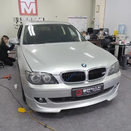 [투맨카스킨] BMW 7시리즈 전체랩핑 / bmw E65 랩핑 / 7시리즈 랩핑 / 글로스메탈릭블랙 / 블랙으로 한층 고급스럽게 꾸미기 / 인천랩핑 / 청라랩핑 / 인천 서구, 부평, 부천