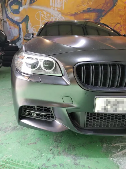인천 랩핑 BMW 520d f10 사틴블랙 랩핑/bmw 랩핑/사고랩핑 / 인천 남동구 논현동