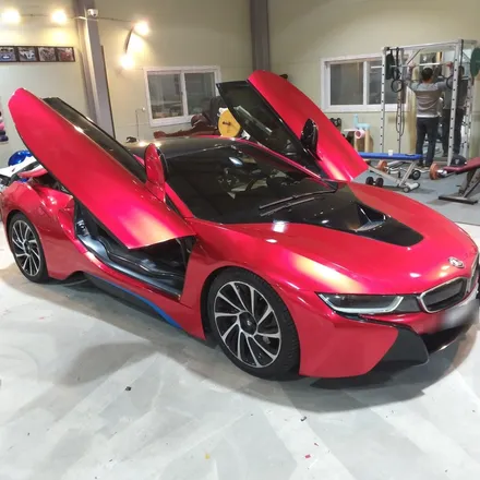 [투맨카스킨] BMW i8 전체랩핑 시공 포스팅 / 캔디레드 랩핑 / bmw i8 랩핑전문점 / 유니크한 차량을 더욱 유니크하게 만들기 / 청라랩핑 / 인천 남동구 논현동