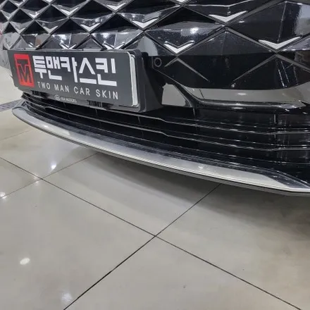 기아 K8 전면부만 크롬죽이기 / 3m2080 유광블랙으로 시공 완료 / 인천랩핑 / 인천 남동구 논현동