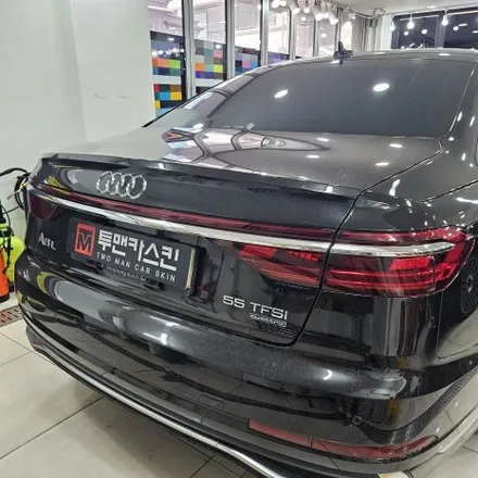 아우디 A8L 55TFSI 전체 크롬죽이기 – 3M2080 유광블랙 시공 / 부천랩핑 / 인천 남동구 논현동
