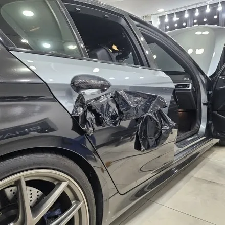 BMW m550d 리페어블랙 전체랩핑 시공기 / 라이트 톤 다운 PPF 작업까지 진행 / 인천 랩핑 PPF 전문점 / 인천 남동구 논현동