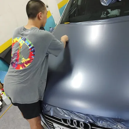 인천 랩핑 아우디 A7 사틴 메탈릭 그레이 블루 전체랩핑 포스팅/아우디 전체랩핑 / 인천 남동구 논현동
