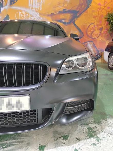 인천 랩핑 BMW 520d f10 사틴블랙 랩핑/bmw 랩핑/사고랩핑 / 인천 남동구 논현동