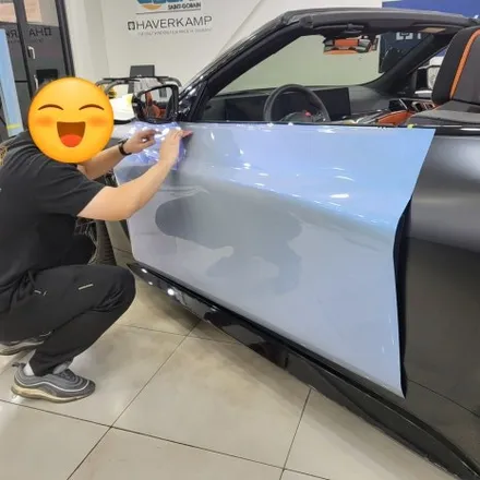 BMW M4 기존 사틴블랙 랩핑 제거 후 오토벨벳 문스톤 그레이 컬러로 전체랩핑 재 시공 해드렸습니다^^ 추가로 커스텀 데칼까지!/ BMW M4 랩핑 전문점 투맨카스킨 / 파주랩핑 / 인천 남동구 논현동