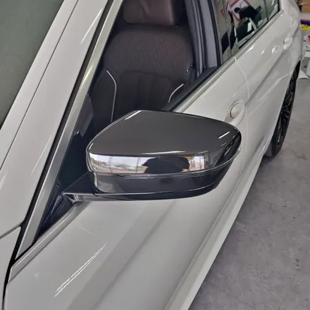 인천랩핑 bmw 5시리즈 g30 포인트랩핑 / 키드니그릴 / 사이드미러커버 / 휀다가니쉬몰딩 / bmw 5시리즈 랩핑 / 에이버리 블랙유광 / 인천 남동구 논현동