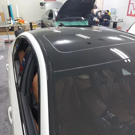 [투맨카스킨]BMW 5시리즈 G30 부분랩핑 / 루프스킨 / 사이드미러 랩핑 / 유광블랙랩핑 / 인천랩핑 / 청라랩핑 / 인천 남동구 논현동
