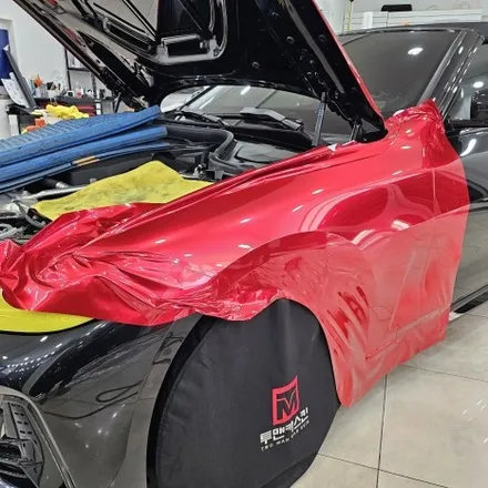 인천 BMW 랩핑 전문 – 420i 컨버터블 EMFEST 소울무빙레드 시공기 / 인천 남동구 논현동