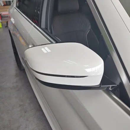인천랩핑 bmw 5시리즈 g30 포인트랩핑 / 키드니그릴 / 사이드미러커버 / 휀다가니쉬몰딩 / bmw 5시리즈 랩핑 / 에이버리 블랙유광 / 인천 남동구 논현동