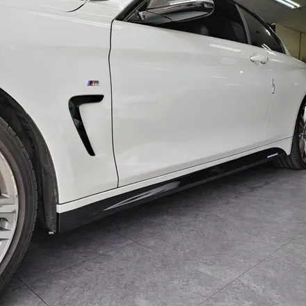 [투맨카스킨] BMW 4시리즈 쿠페 M퍼포먼스 사이드스텝 데칼 작업 포스팅 / 주유구는 서비스 / BMW 4쿠페 랩핑 / 포인트랩핑 /조금더 스포티하게 / 인천랩핑 / 청라랩핑 / 인천 남동구 논현동