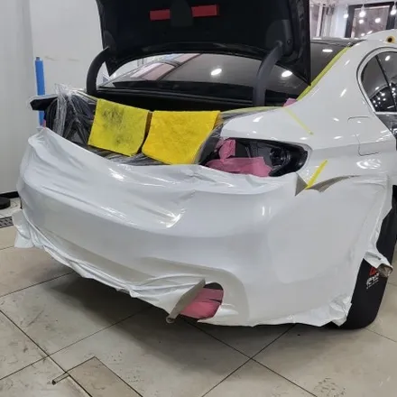 인천랩핑 BMW 5시리즈 3m2080 화이트 골드 스파클 전체랩핑 / 인천 남동구 논현동