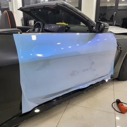 BMW M4 기존 사틴블랙 랩핑 제거 후 오토벨벳 문스톤 그레이 컬러로 전체랩핑 재 시공 해드렸습니다^^ 추가로 커스텀 데칼까지!/ BMW M4 랩핑 전문점 투맨카스킨 / 파주랩핑 / 인천 남동구 논현동
