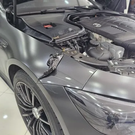 벤츠 GT43 AMG 랩핑제거 / 2년전에 시공 후 수명지키기위해 제거해 드렸습니다 / 송도랩핑 / 인천 남동구 논현동