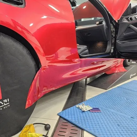 인천 BMW 랩핑 전문 – 420i 컨버터블 EMFEST 소울무빙레드 시공기 / 인천 남동구 논현동