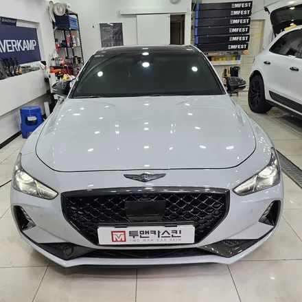 제네시스 G70 루프스킨 시공 후기｜3M 2080 유광블랙 적용 / 인천 남동구 논현동