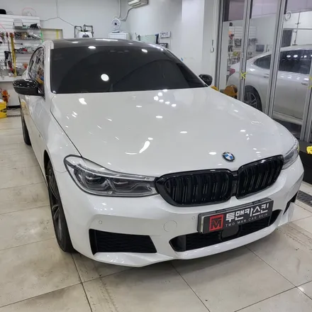 인천랩핑 전문점 투맨카스킨에 소문듣고 방문주셨네요^^ / BMW 6GT 사이드미러 유광블랙 랩핑 / 키드니그릴교체 / 인천 서구, 부평, 부천