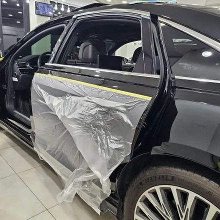 아우디 A8L 55TFSI 전체 크롬죽이기 – 3M2080 유광블랙 시공 / 부천랩핑 / 인천 남동구 논현동