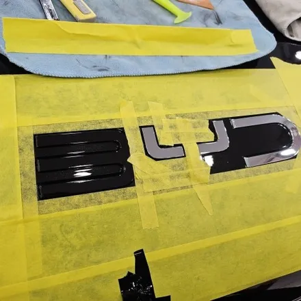 BYD 씨라이언7 엠블럼 랩핑 작업 후기 / EV, SEALION7 레터링은 제거 하기 / 인천 남동구 논현동