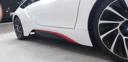 인천랩핑 BMW i8 화이트랩핑 / i8 랩핑 전문점 / 깔끔한 화이트 슈트를 입은 느낌 / 청라랩핑 / 인천 남동구 논현동